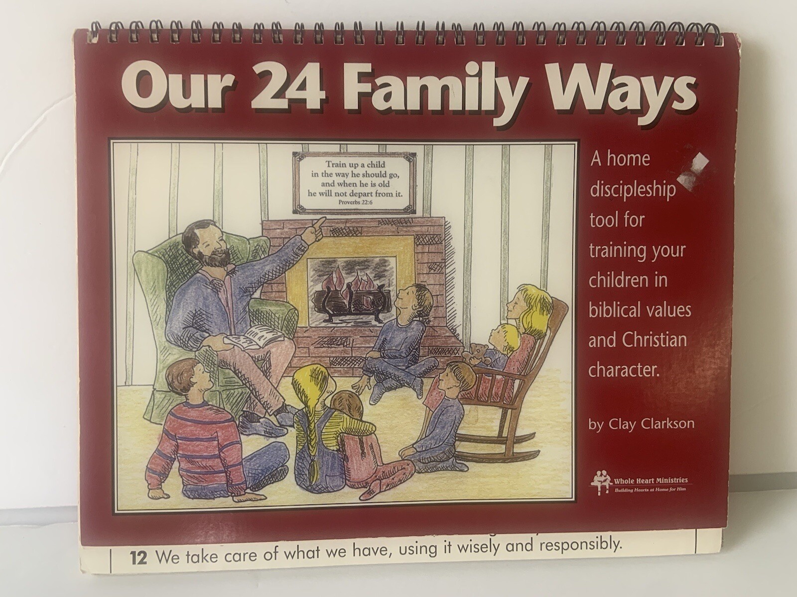 OUR 24 FAMILY WAYS By Clay Sally Clarkson scripture character flip book  w/poster | eBay