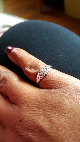 Bague Ancienne Argent Massif 925 - Jonc Alliance Dôme Avec Croix - Taille 60