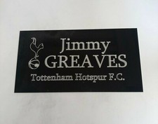 Jimmy Greaves Tottenham Hotspur - Plaque gravée 130x70mm pour cadre de botte signé