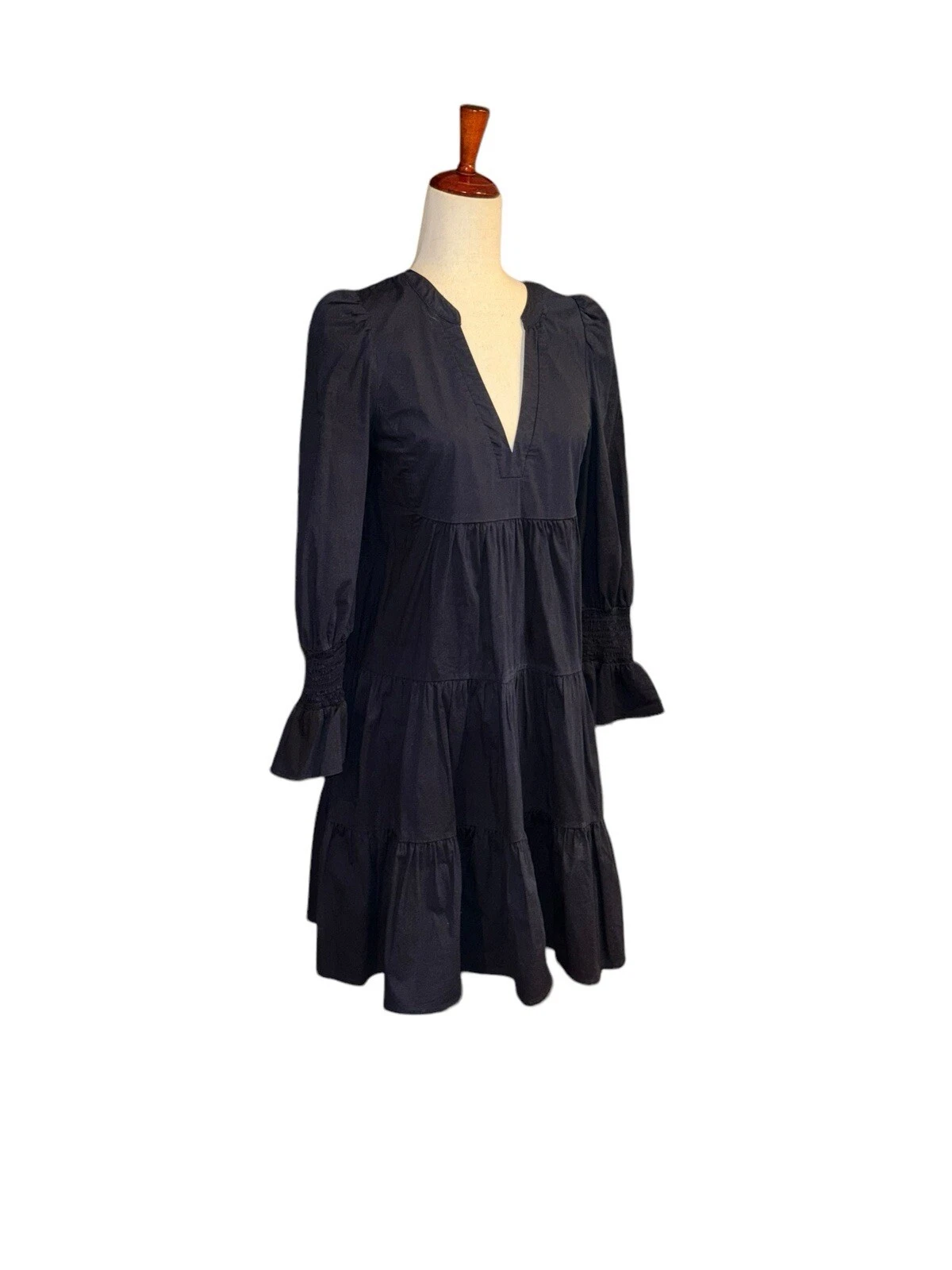 Pomander Place Tuckernuck Kenzo Popeline Scollo a V Manica Lunga Mini Abito Donna S