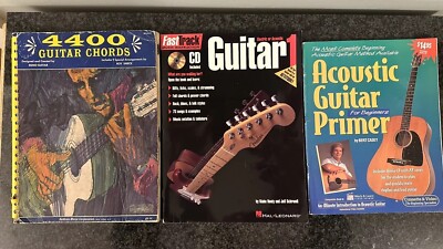 LOT OF 3 Guitar Instruction Learning Books