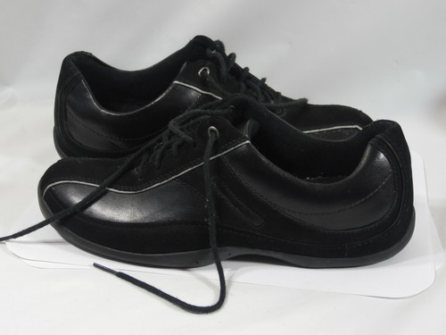 CLARKS WOMEN'S RUNNING/BIKING SHOES BLACK LEATHER SIZE 9.5 - Picture 4 of 6