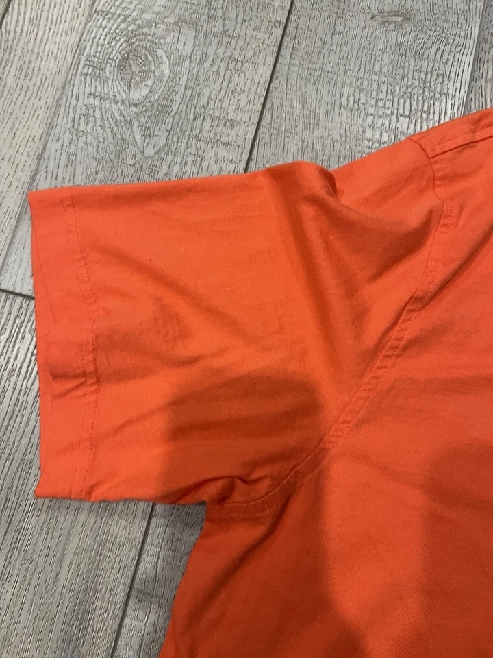 Rare Mens Greg Norman Attack Performance Shirt Sz Large Golf Infrared Red Orange - Image 3 of 4