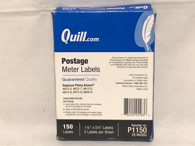 postage meter labels