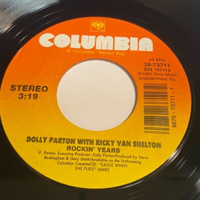 DOLLY PARTON WITH RICKY VAN SHELTON - Rockin' Years / What A Heartache 45