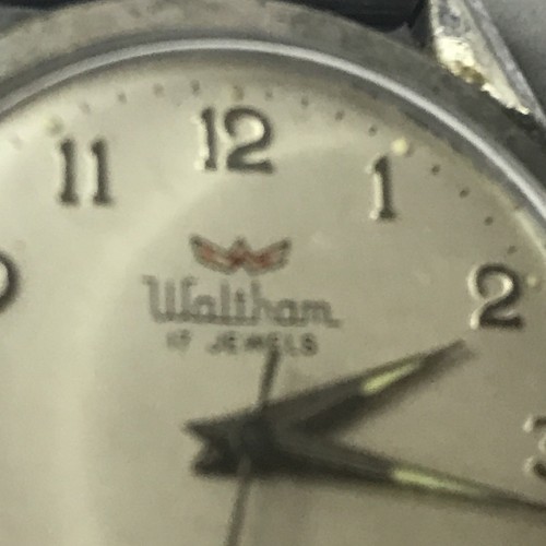 Vintage 1970's Waltham 17j Automatic Mens Red Second Pointer Wrist Watch Nice 10 - Picture 3 of 11