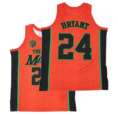 Design Bryant 24 Mamba The Grinc Basketball Jersey Snake Skin Custom Name Sewn