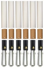 Chandelier Lighting Fixture Socket Kit With 4 Inch White Candle Covers - 6 Sets
