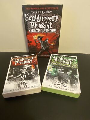 Collection of 3 Skullduggery Pleasant Books - Derek Landy