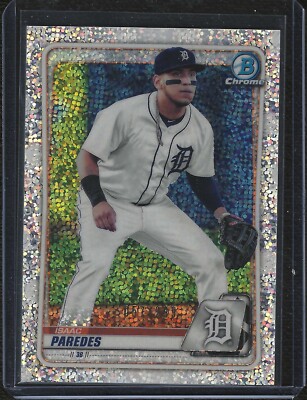 Isaac Paredes RC 2020 Bowman Chrome Prospect RC Speckle Refractors #/299 Rays