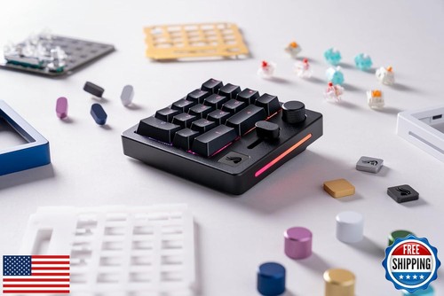 Glorious Gmmk Macro Pad - Black Mechanical Numpad - 10 Key USB Keypad - Hotsw - Bild 5 von 5