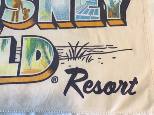 Vintage Walt Disney World Resort “The Vacation Kingdom Of The World” Beach Towel - Picture 6 of 8