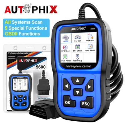 Autophix 5600 OBD2 Scanner for VAG Car All Systems Diagnostic Reset Tool EBP Oil