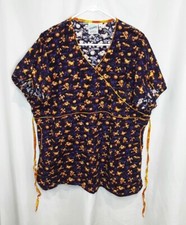 Halloween Medical Scrub Top Women's Size Large- D22