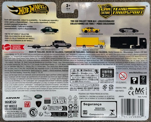2025 Hot Wheels Team Transport #75 1972 Toyota Corolla Levin Sakura Sprinter - Picture 5 of 5