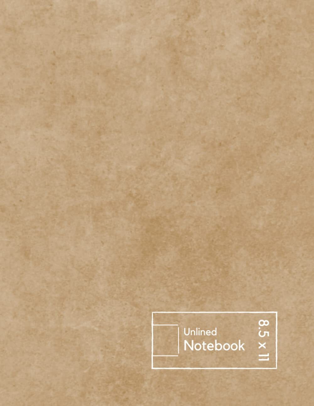 Unlined Notebook 8.5x11 - 100 Blank Pages for Writing & Sketching