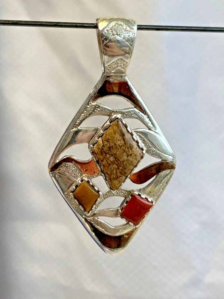 Драгоценные ювелирные изделия кулон из чистого серебра и меди Carolyn Pollack 17,63 г разноцветные - Изображение 2 из 4