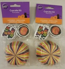 Wilton Cupcake Kit 48 ct 2" Baking Cups Standard Cupcake Liners and 48 3" Picks