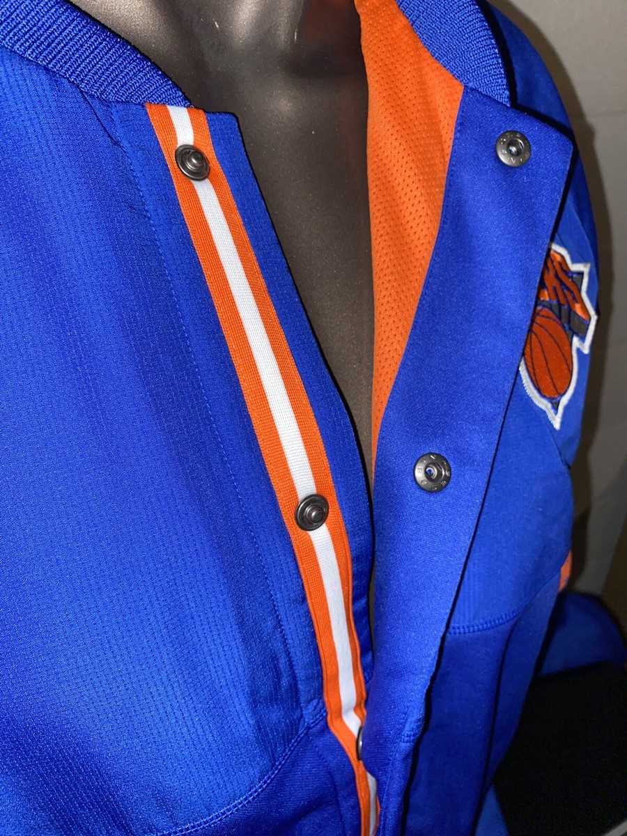 New York Knicks adidas Blue On-Court Warm-Up Jacket XL | eBay