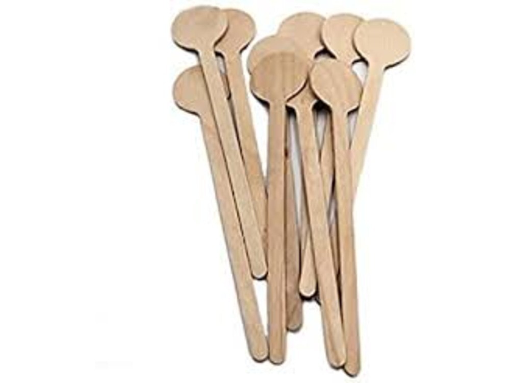 250 Wooden Cocktail Disc Stirrers  Drinks Birchwood Biodegradable Wood 18cm Long