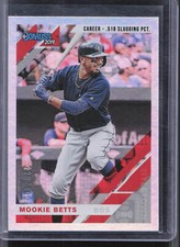 2019 Donruss #101b Mookie Betts Career Stat Line Dark Jersey #/500