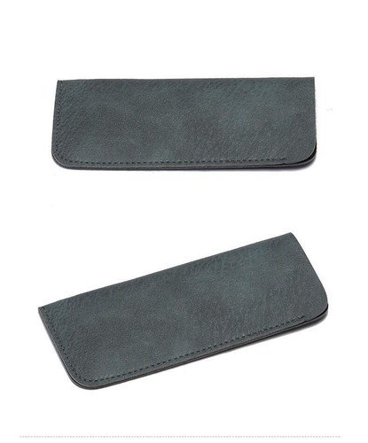 Eyeglasses Reading Glasses Soft Case Carry Bag Pouch PU Leather Protective - Picture 10 of 15