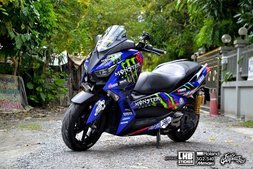 Graphics Decal Kit Wrap Compatible with Yamaha Xmax 300 2017-2022 Monster - Picture 2 of 7