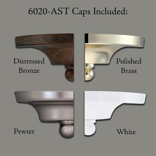 6020-AST Wall Sconce 13 in White - Picture 3 of 12