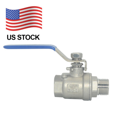 MALE To Female Ball Valve 1/2'' inch NPT thread Full Port Stainless Steel 304
