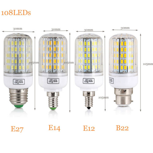 20W - 160W E27 E14 LED Corn Bulb 5730 SMD E12 B22 Light Corn Lamp 110V 220V - Picture 18 of 27