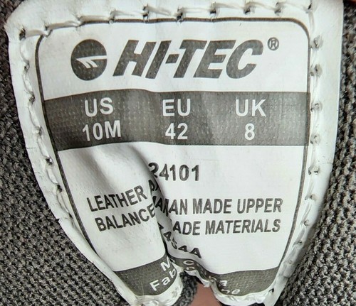 Zapatos de cuero para senderismo HI Tec tracción multidireccional con cordones vendedor de EE. UU. - Imagen 11 de 12