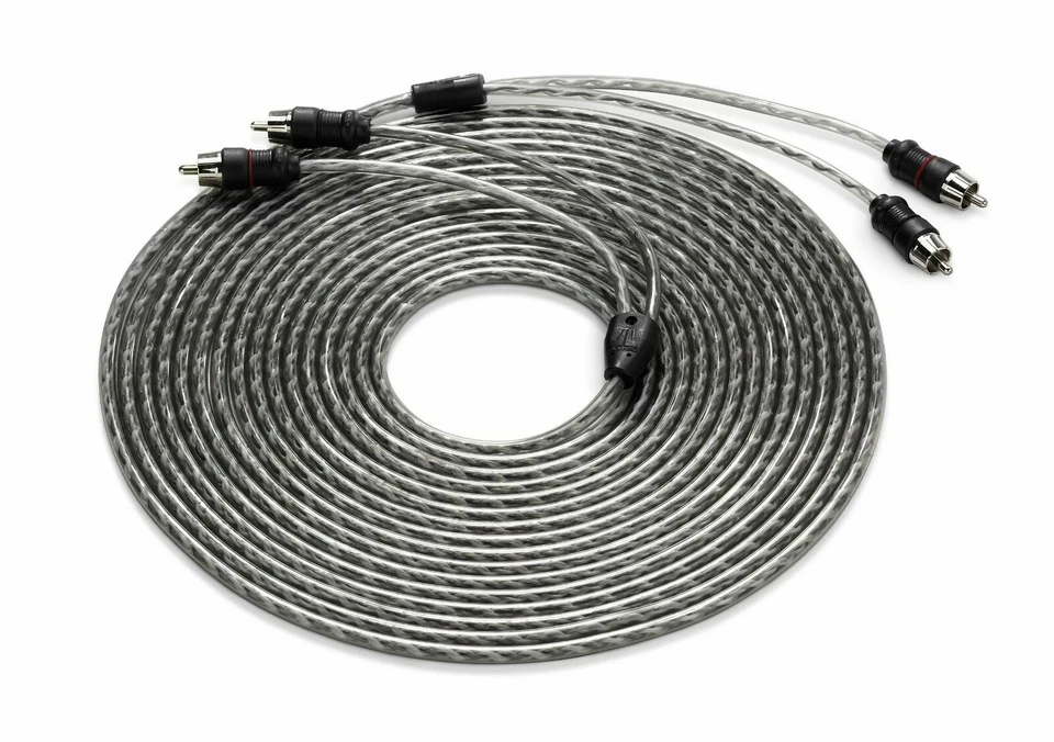 JL AUDIO XD-CLRAIC2-25 25 FT 2-CHANNEL TWISTED RCA CABLE WIRE FOR AMPLIFIER NEW - Image 2 of 4