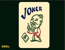 Mah Jongg Jong Mahjong 10 Joker Stickers Natural - Set #909c  **Free Shipping**