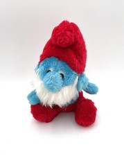 Vintage 1981 Papa Smurf Plush Wallace Berrie Co. Peyo Mini Stuffed Animal 6"