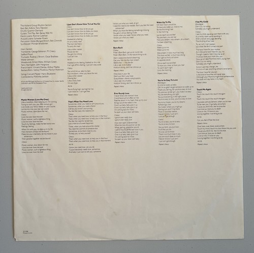 TEMPTATIONS Bare Back LP With Lyric Inner 33rpm 12" USA 1978 VG+/EX - Picture 4 of 9