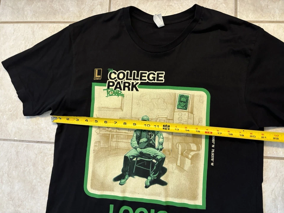 Camiseta gráfica Logic with Juicy J The College Park Tour para hombre talla grande banda rap Foto 4 de 4