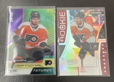 2021-22 UD Synergy Hockey Purple Exceptional Futures Cam York /199 & Red Bounty