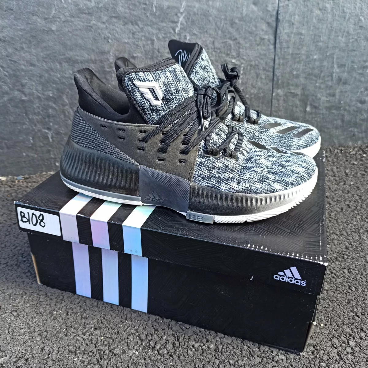adidas Dame 3 Oreo Black 39 Lillard Portland NBA Crazy Bounce Retro Dunk