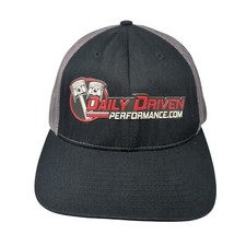 Daily Driven Performance Snapback Trucker Hat Black Ml Mesh Back Richardson