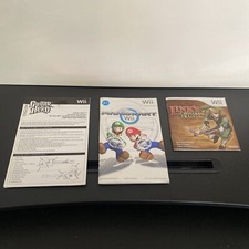 Lote de Manuales de Juego Nintendo Wii-Mario Kart, Link’s Crossbow, Guitar Hero Les Paul