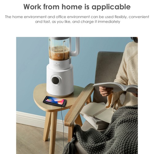 Smart 15W Qi Car Phone Charger Fast Wireless Charging Pad Mat For