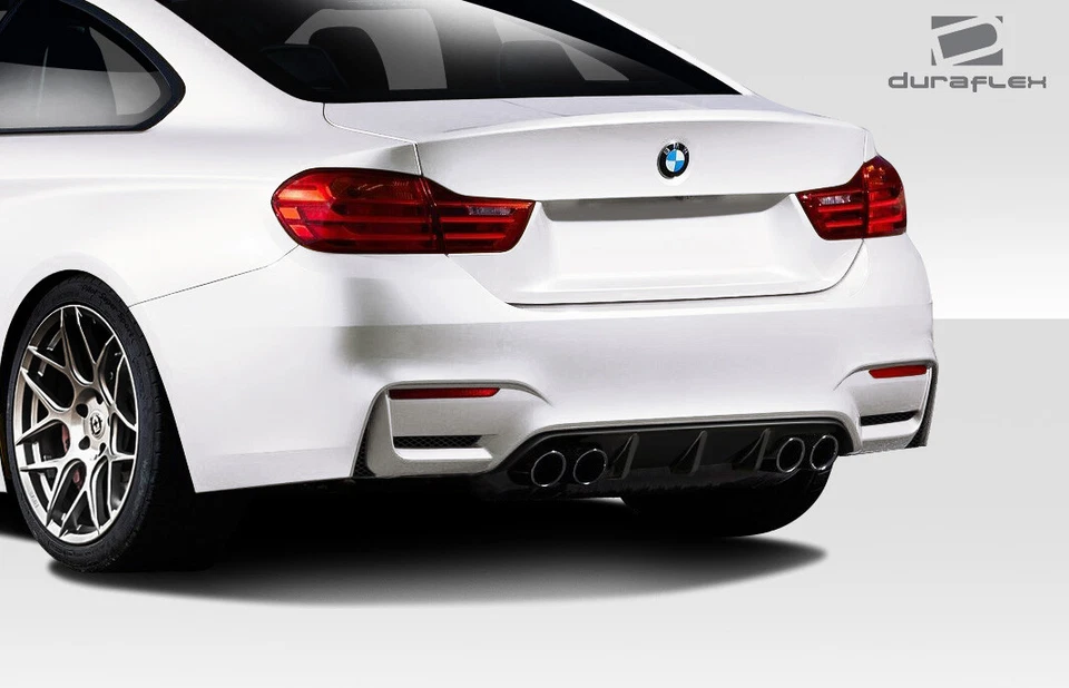14-18 BMW Serie 4 M4 Look Duraflex Difusor Parachoques Trasero ¡¡¡Kit de Cuerpo!!! 112518 Foto 2 de 4