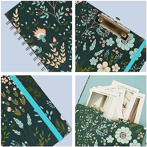 Clipboard Folio Spiral Folder Board5 Extra Folders with 10 Storage PocketsRef... - Picture 4 of 6