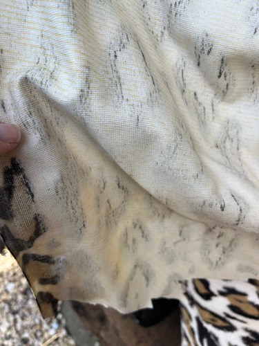 tessuto vintage stampa leopardo anni 50 60 retrò stampa animalier tessuto fuzzy - Foto 6 di 12