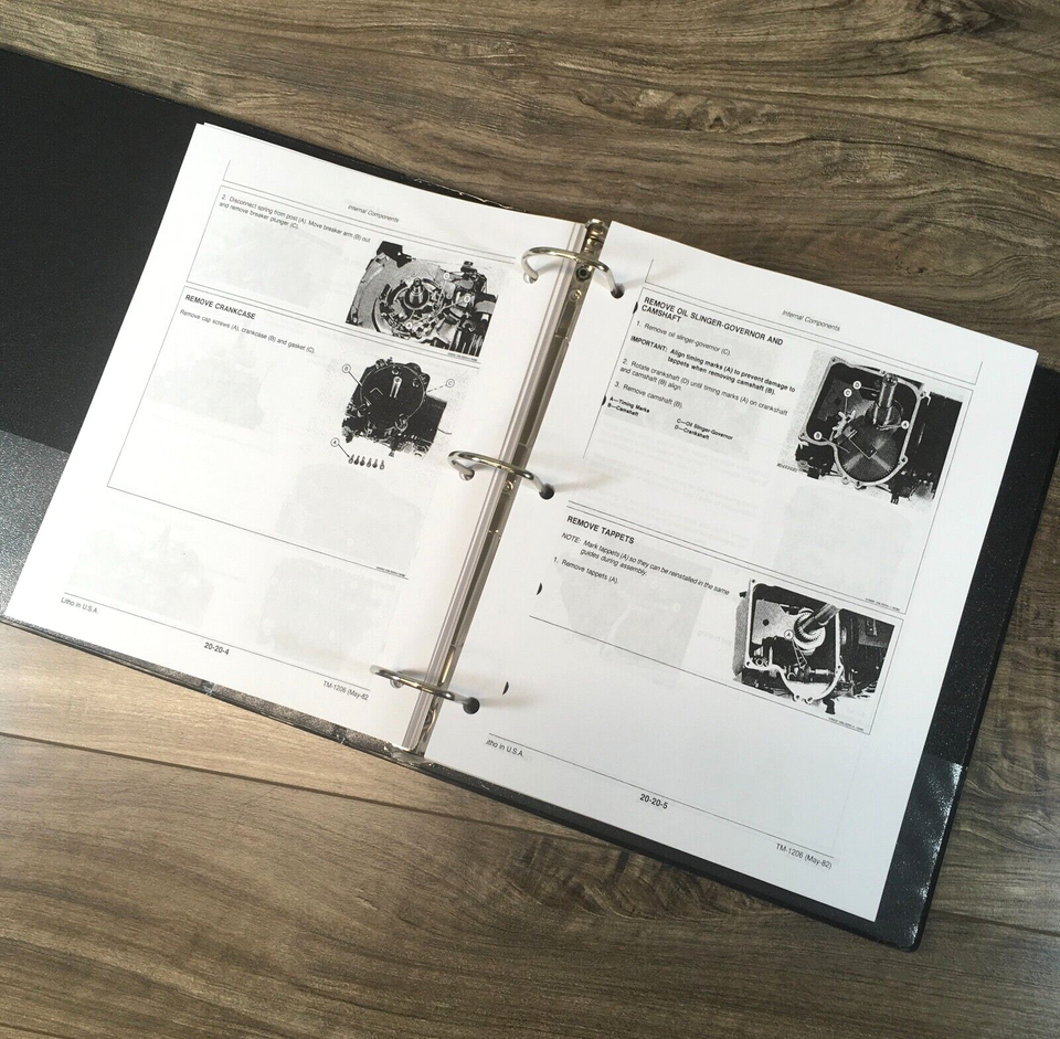 Service Parts Operators Manual Set For John Deere 116 Lawn Tractor