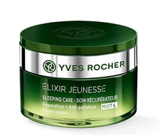 Yves Rocher Elixir Jeunesse Night Cream Reparation Anti Pollution 1.7 fl.oz.