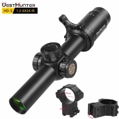 Buy WestHunter Optics HD-S 1.2-6x24 Copact , 30 Tube Il-Dot Reticle - Foto 14