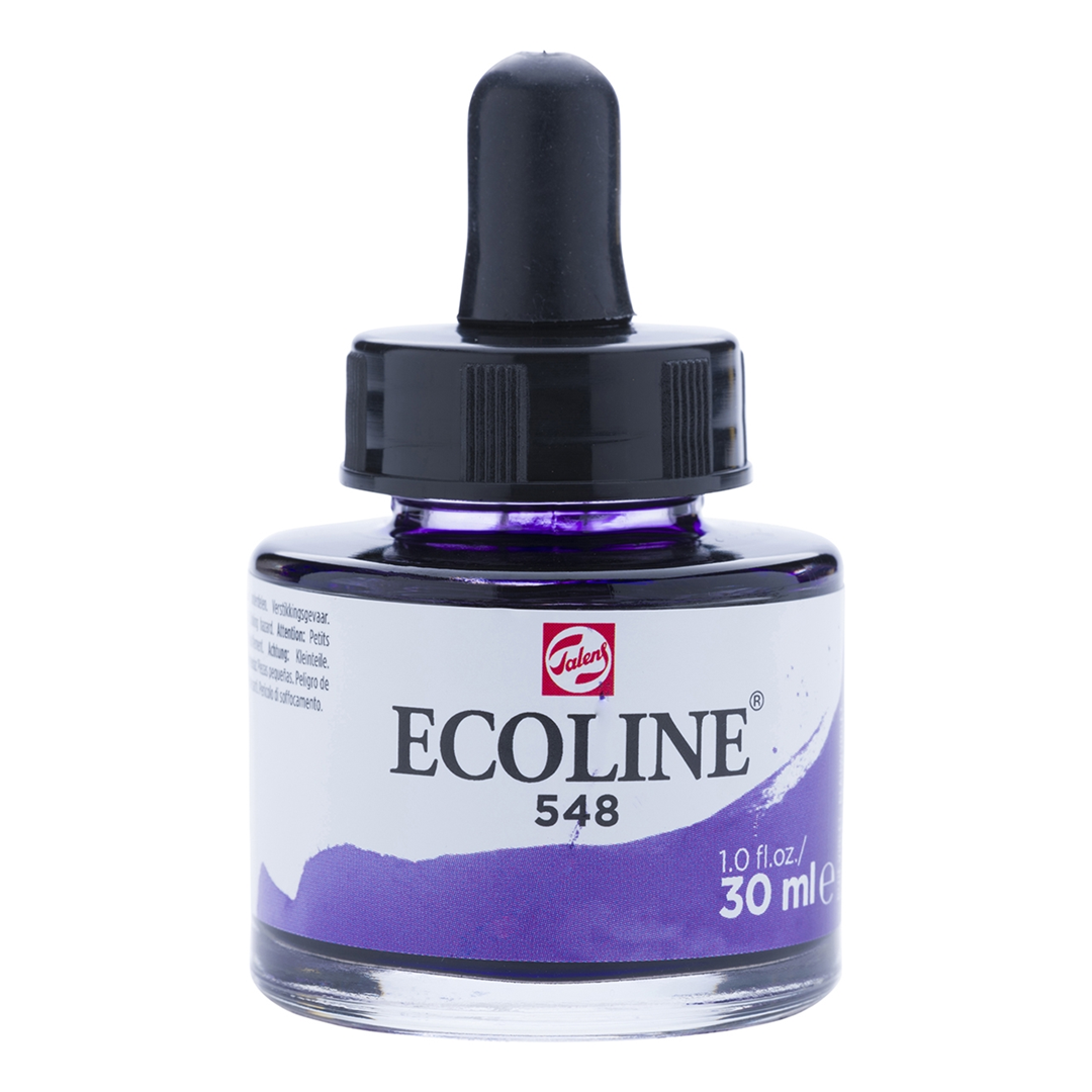 Acquerello Ecoline Con Contagocce Ml.30 Violetto Bluastro | Talens
