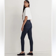 Madewell 10" High Rise Skinny Jeans Size 27 Dark Wash Stretch Denim Classic Fit