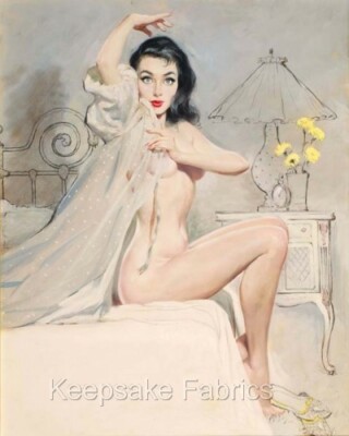 Pin Up Risque Bedroom Crazy Quilt Block Multi Sizes